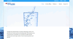 Desktop Screenshot of canadianpurefilteredwater.com